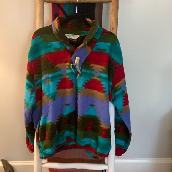 little big horn shirt co Sweaters - Little Big Horn shirt co. Fun print fleece